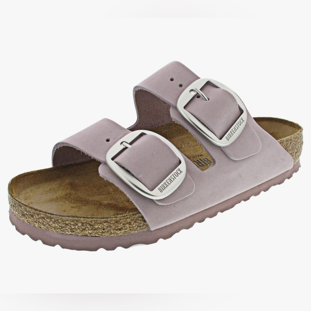 Birkenstock Arizona Big Buckle Nubuck Leather in Yomo Lilac